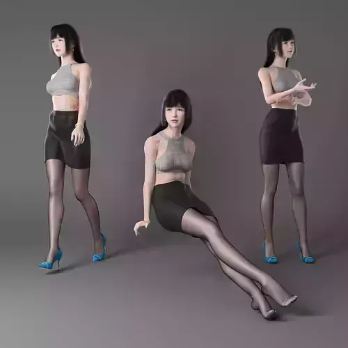 FEMALE CHARACTER 3D model