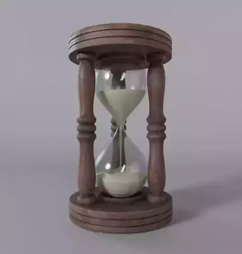 Old Hourglass-wooden Hourglass with sand