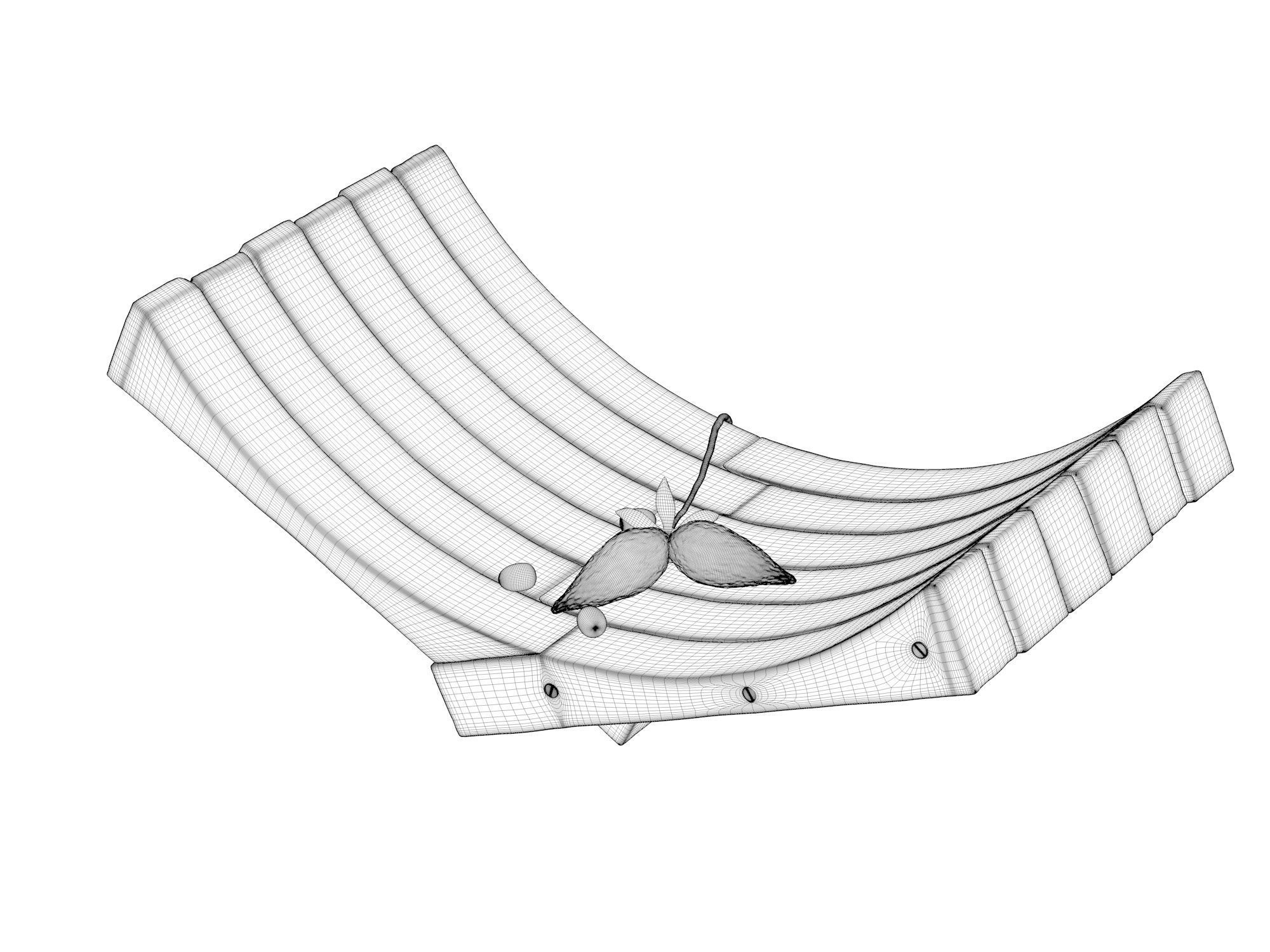 Composition Wood and Olives 3D model_4