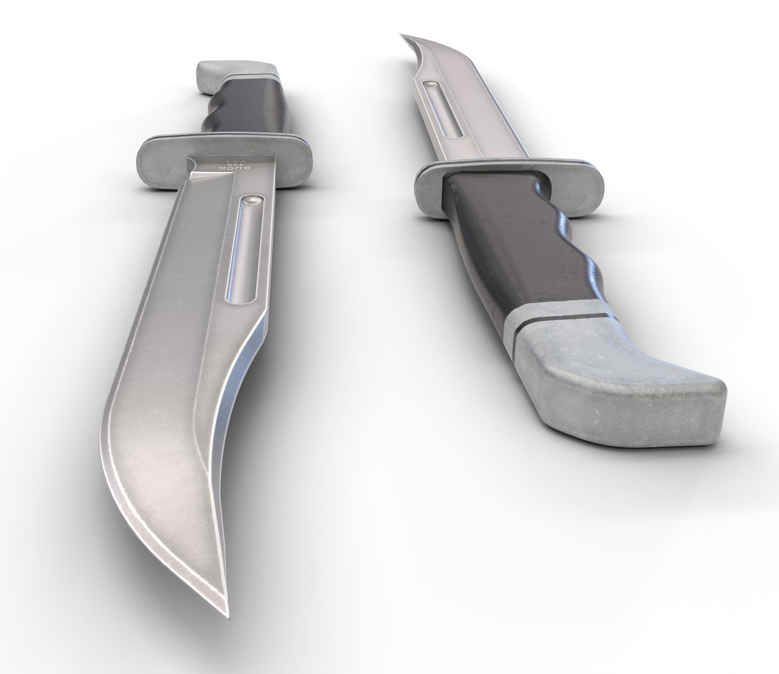 Ghostface knife Low-poly 3D model_2