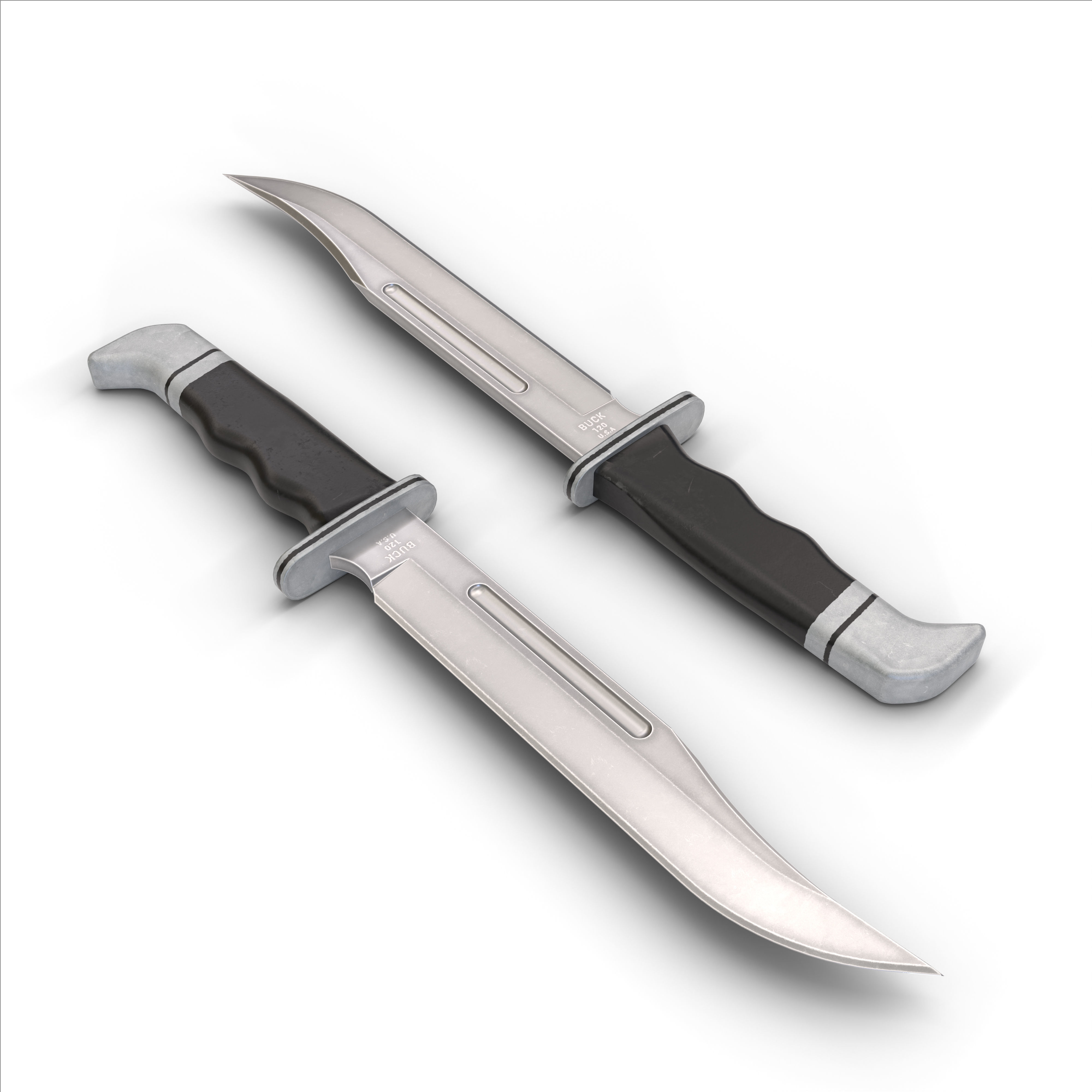 Ghostface knife Low-poly 3D model_1