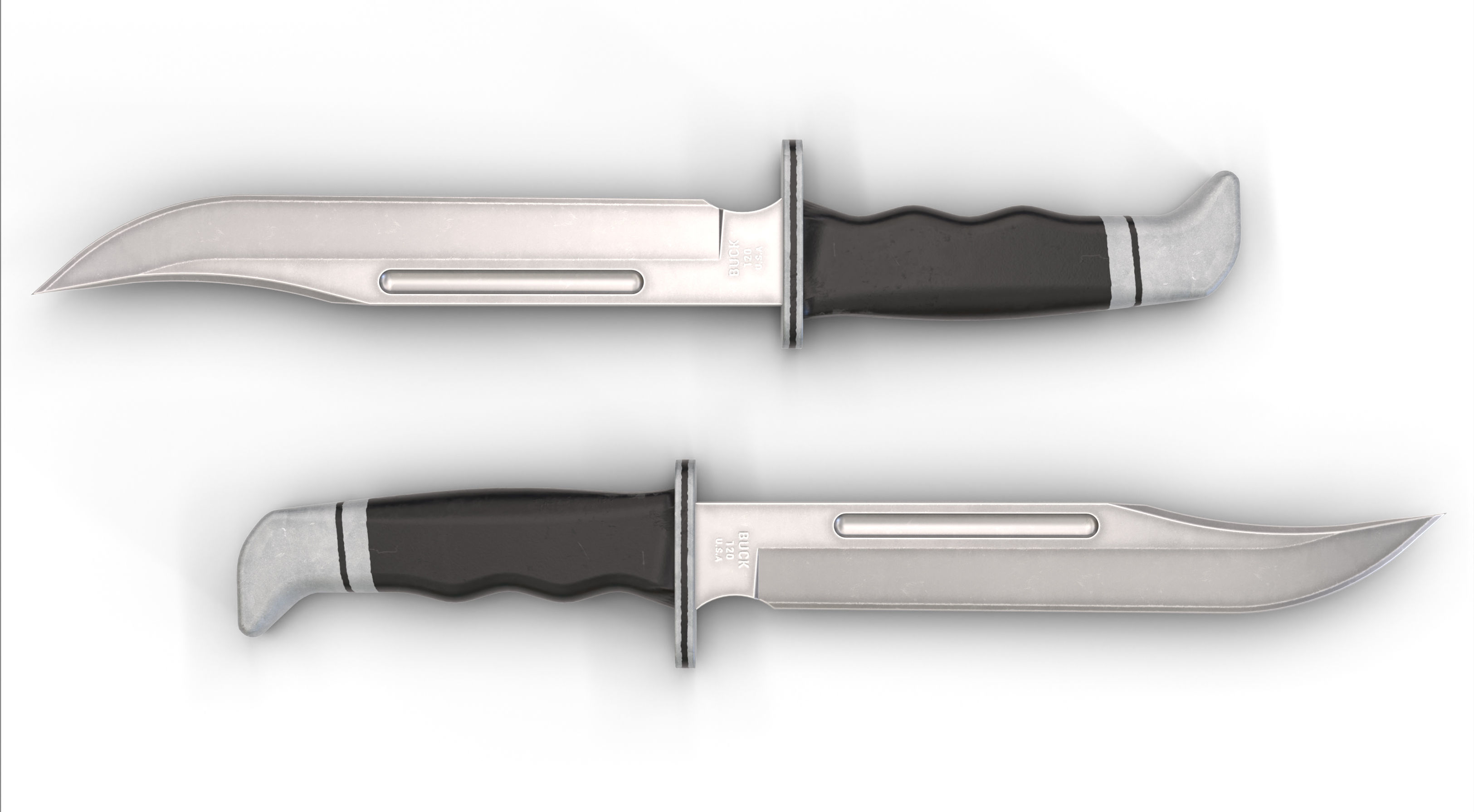 Ghostface knife Low-poly 3D model_4