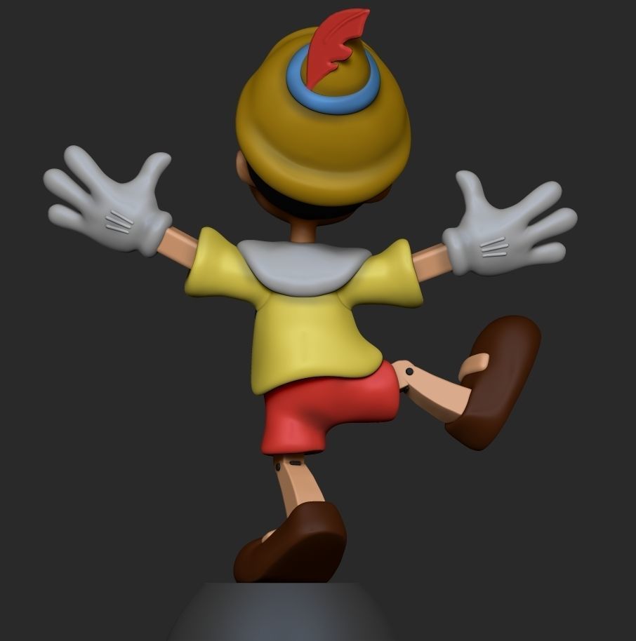 Pinocchio  3D print model_4