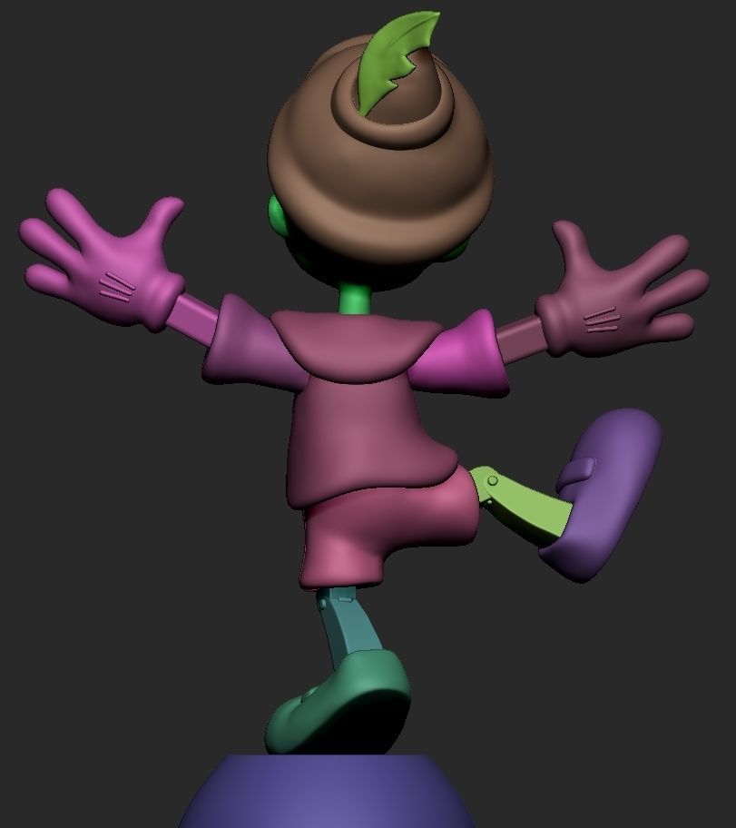 Pinocchio  3D print model_12