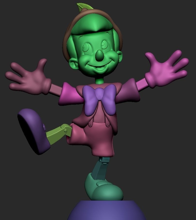 Pinocchio  3D print model_10
