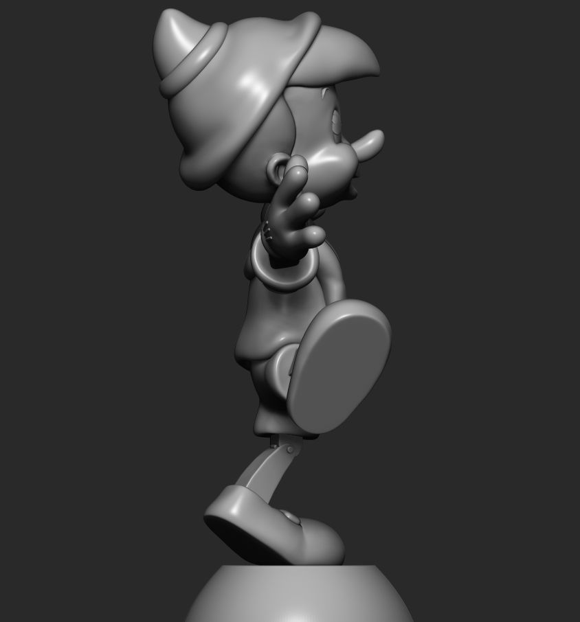 Pinocchio  3D print model_7
