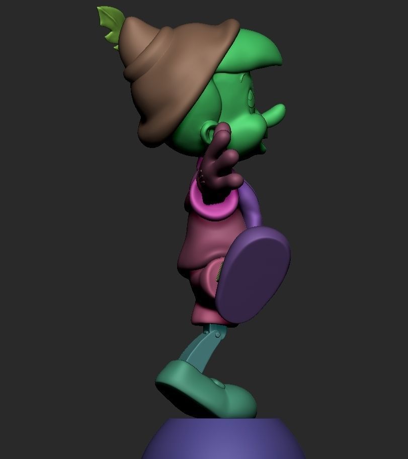 Pinocchio  3D print model_11