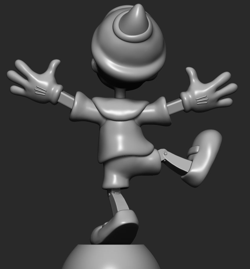 Pinocchio  3D print model_8