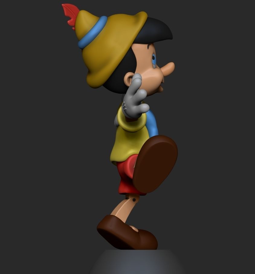 Pinocchio  3D print model_3