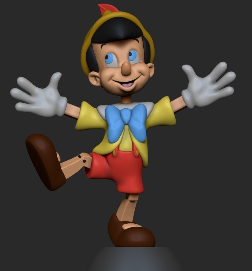 Pinocchio  3D print model_2