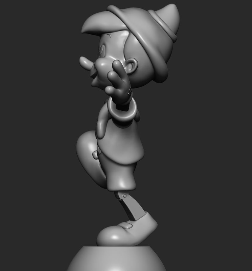 Pinocchio  3D print model_9