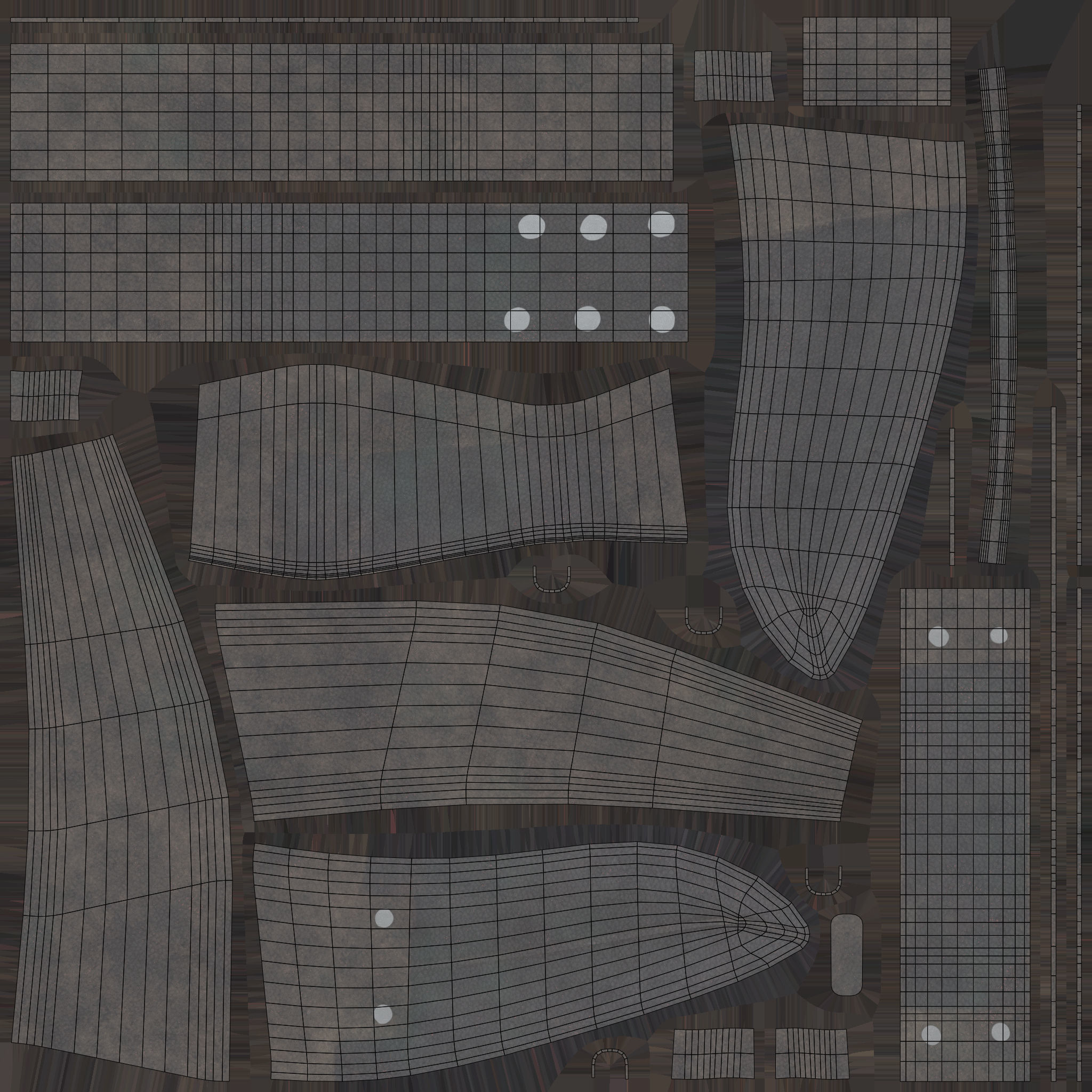 Gurkha kukri Low-poly 3D model_12