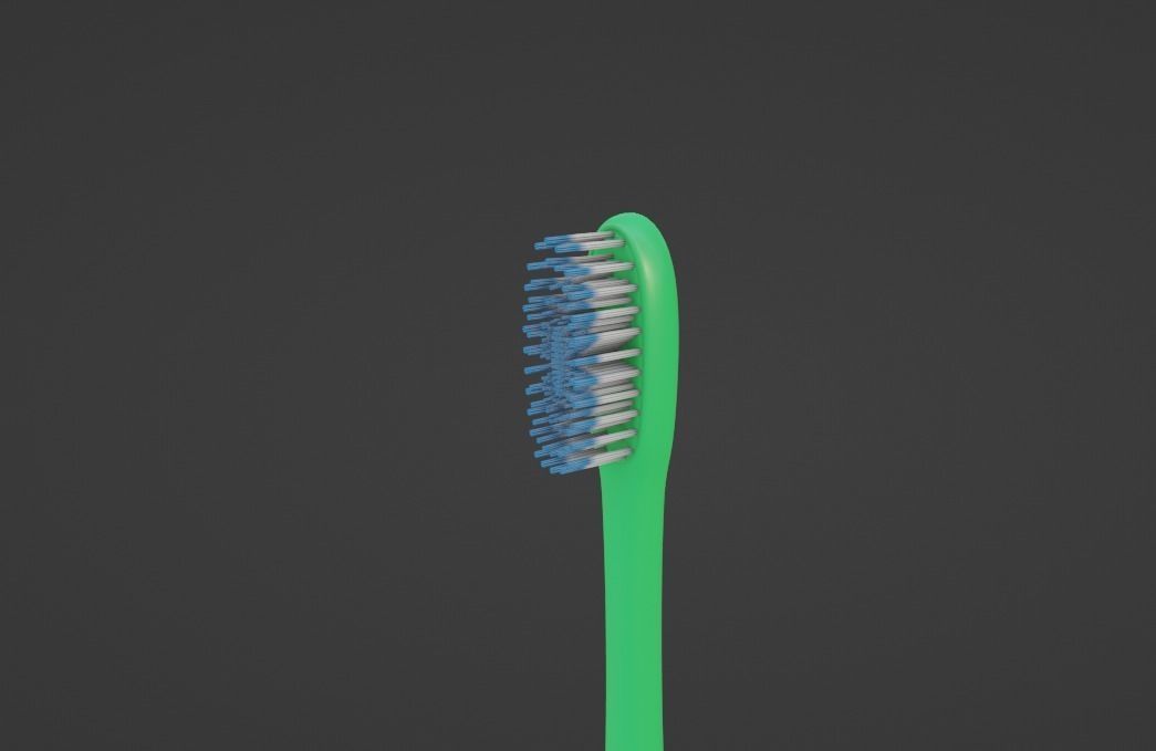 Toothbrush Low-poly 3D model_5