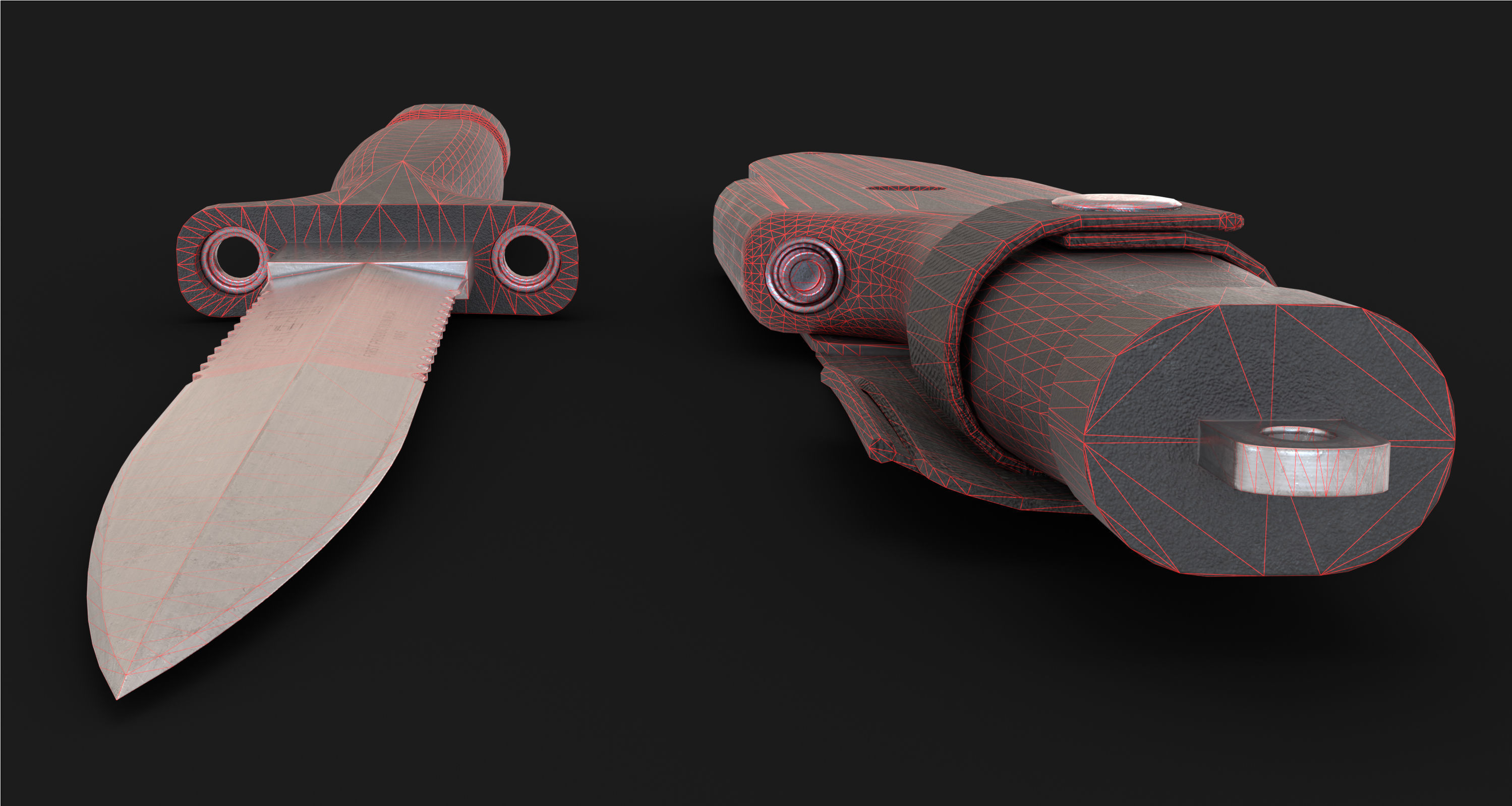Jack Burtons dagger Low-poly 3D model_6