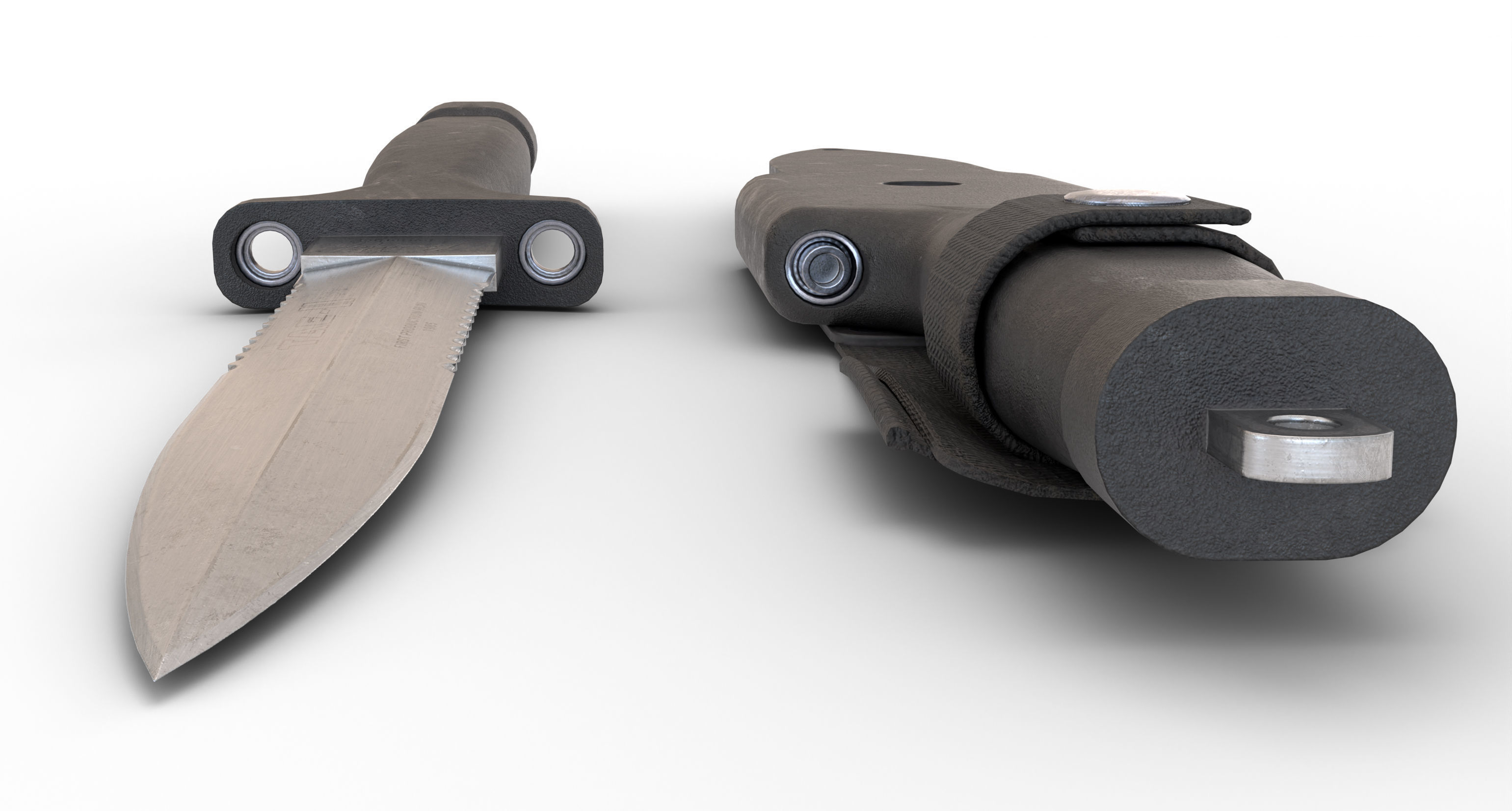 Jack Burtons dagger Low-poly 3D model_3