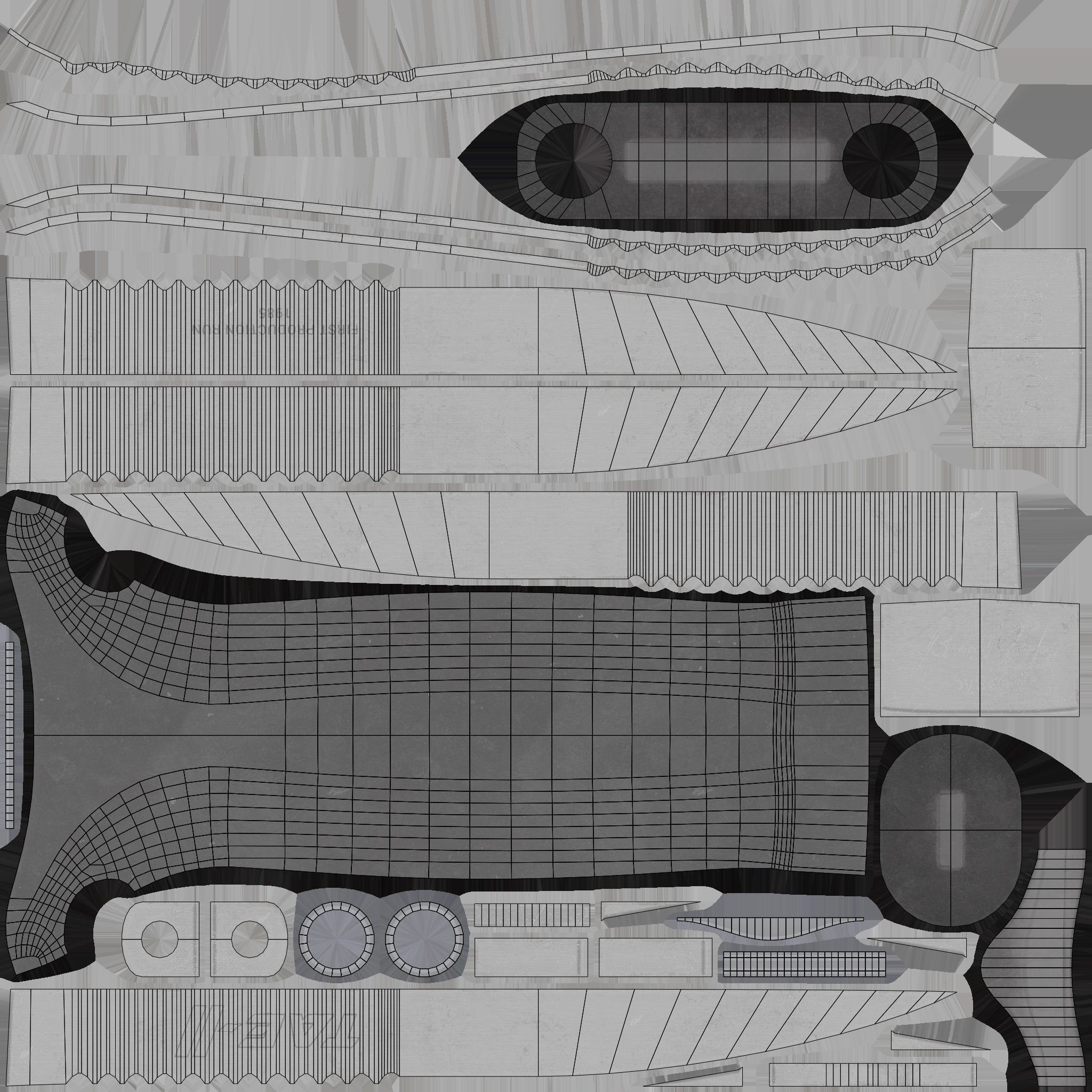 Jack Burtons dagger Low-poly 3D model_10