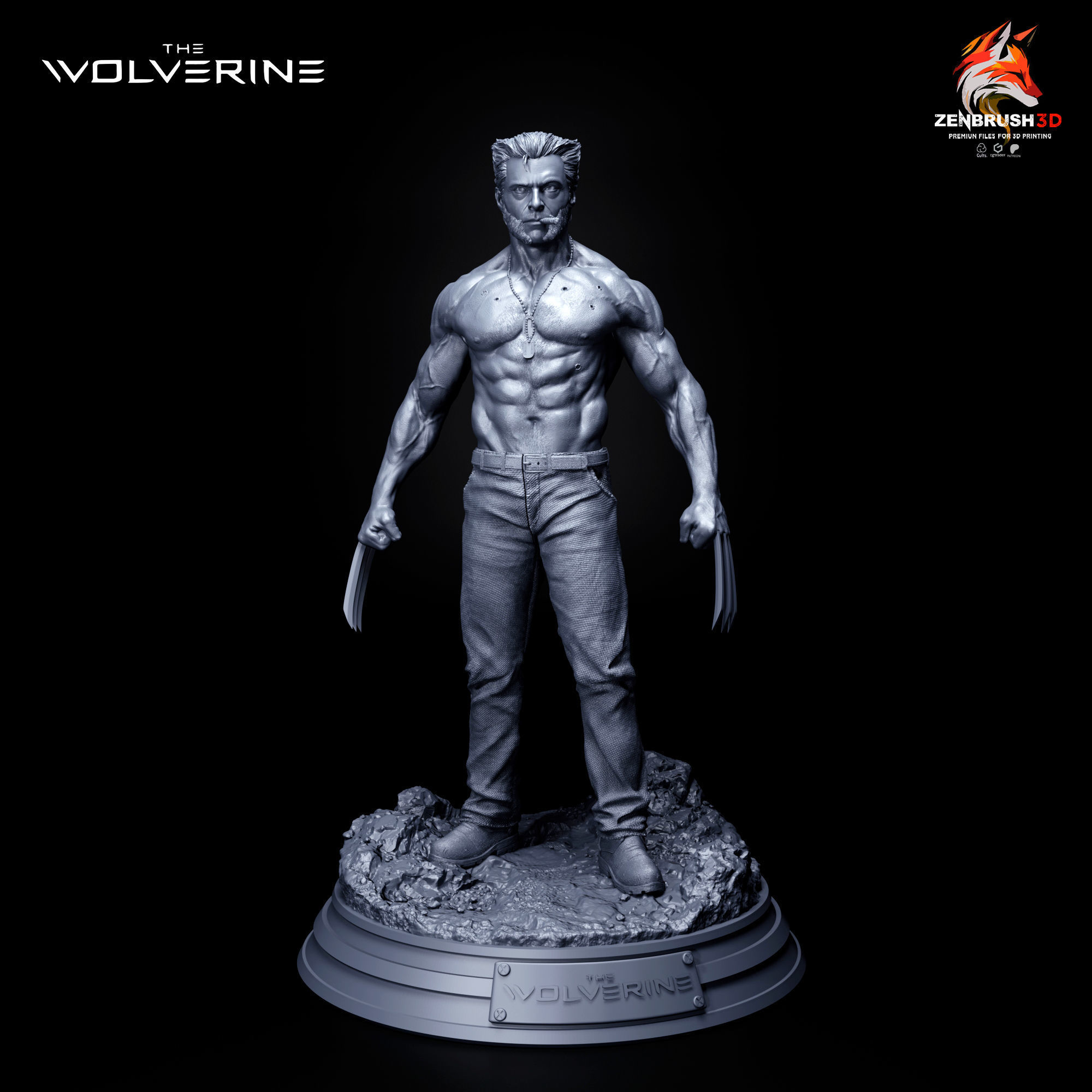 WOLVERINE - HUGH JACKMAN - X - MEN 3D PRINTING 3D print model_4