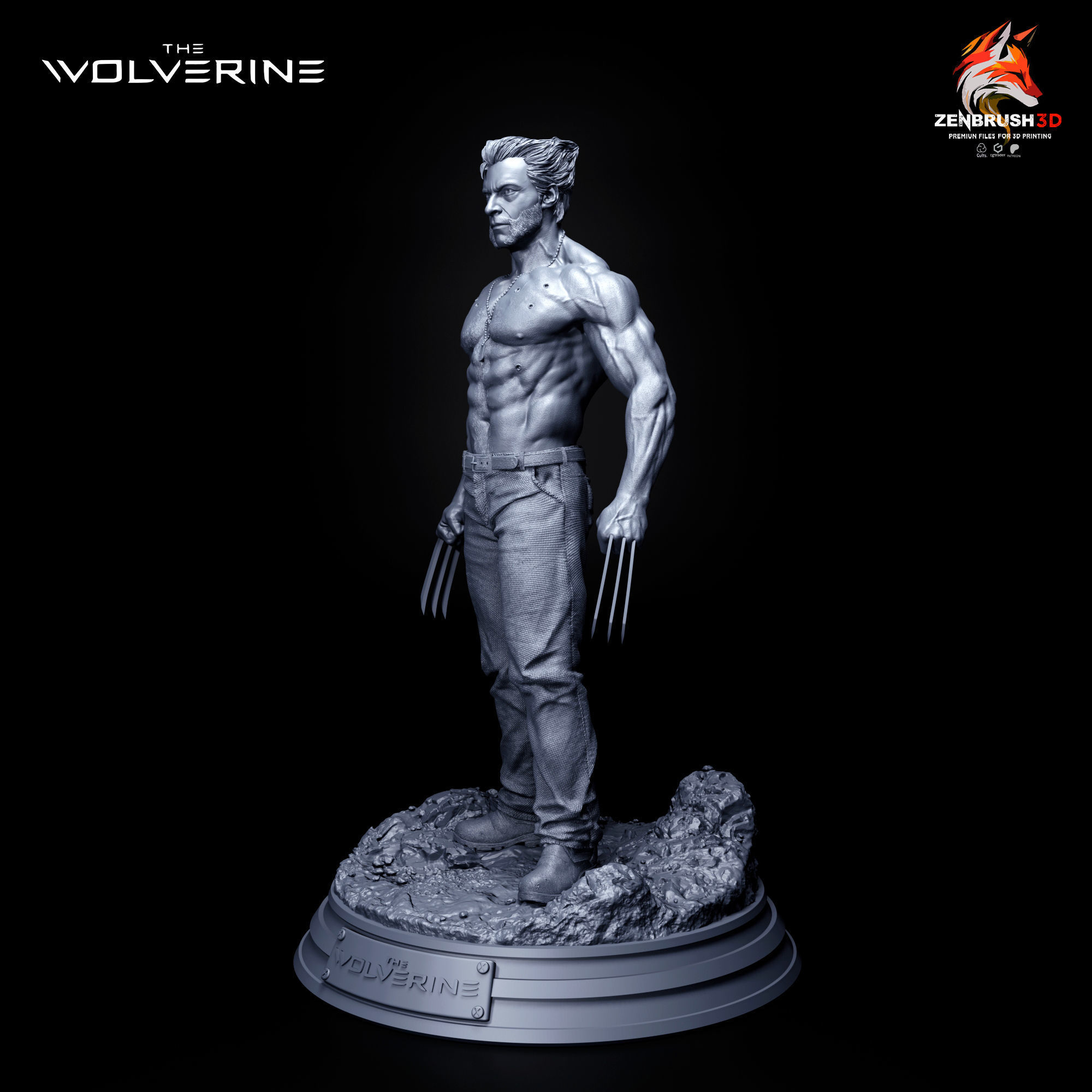 WOLVERINE - HUGH JACKMAN - X - MEN 3D PRINTING 3D print model_5