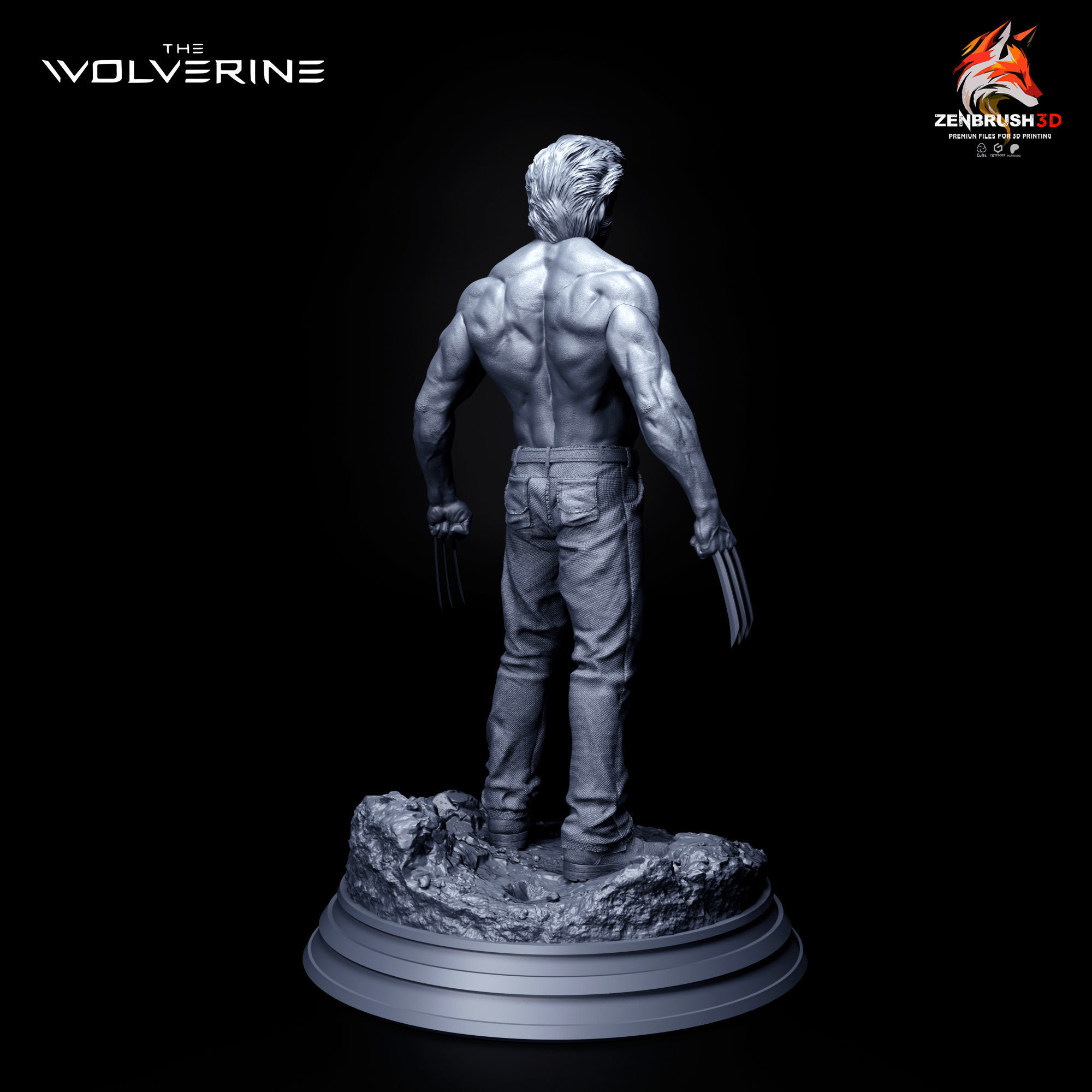 WOLVERINE - HUGH JACKMAN - X - MEN 3D PRINTING 3D print model_3