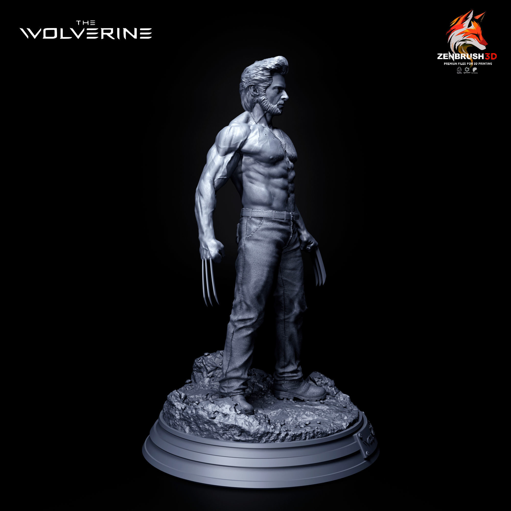 WOLVERINE - HUGH JACKMAN - X - MEN 3D PRINTING 3D print model_2