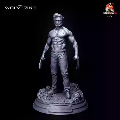 WOLVERINE - HUGH JACKMAN - X - MEN 3D PRINTING 3D print model WOLVERINE - HUGH JACKMAN - X - MEN 3D PRINTING 3D print model