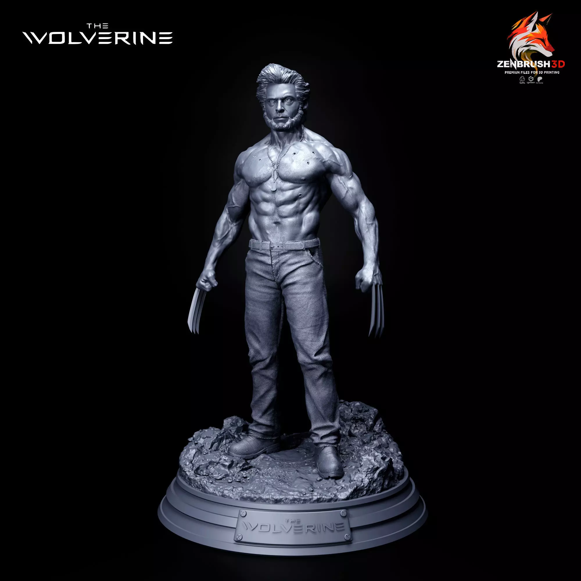 WOLVERINE - HUGH JACKMAN - X - MEN 3D PRINTING 3D print model_0