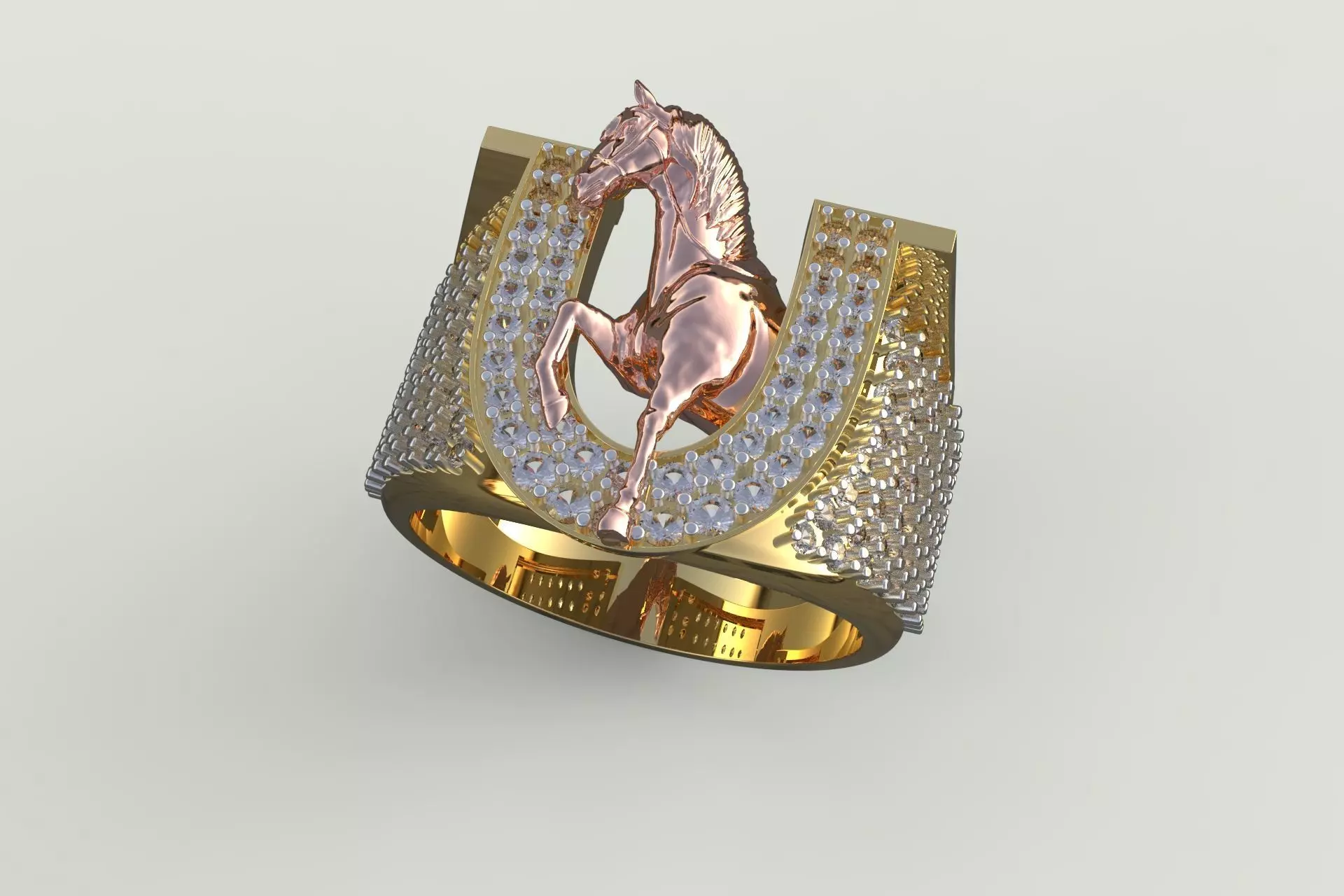 ring horse 3D print model_0