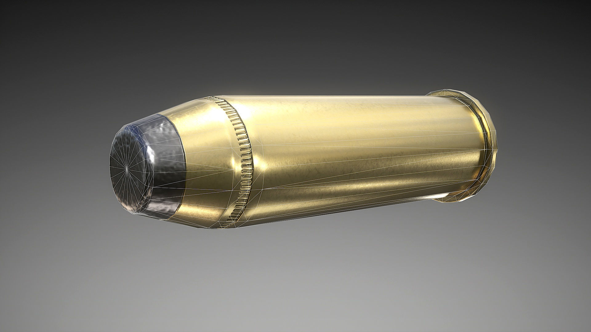 Ruger Super Redhawke Alaskan Low-poly 3D model_28