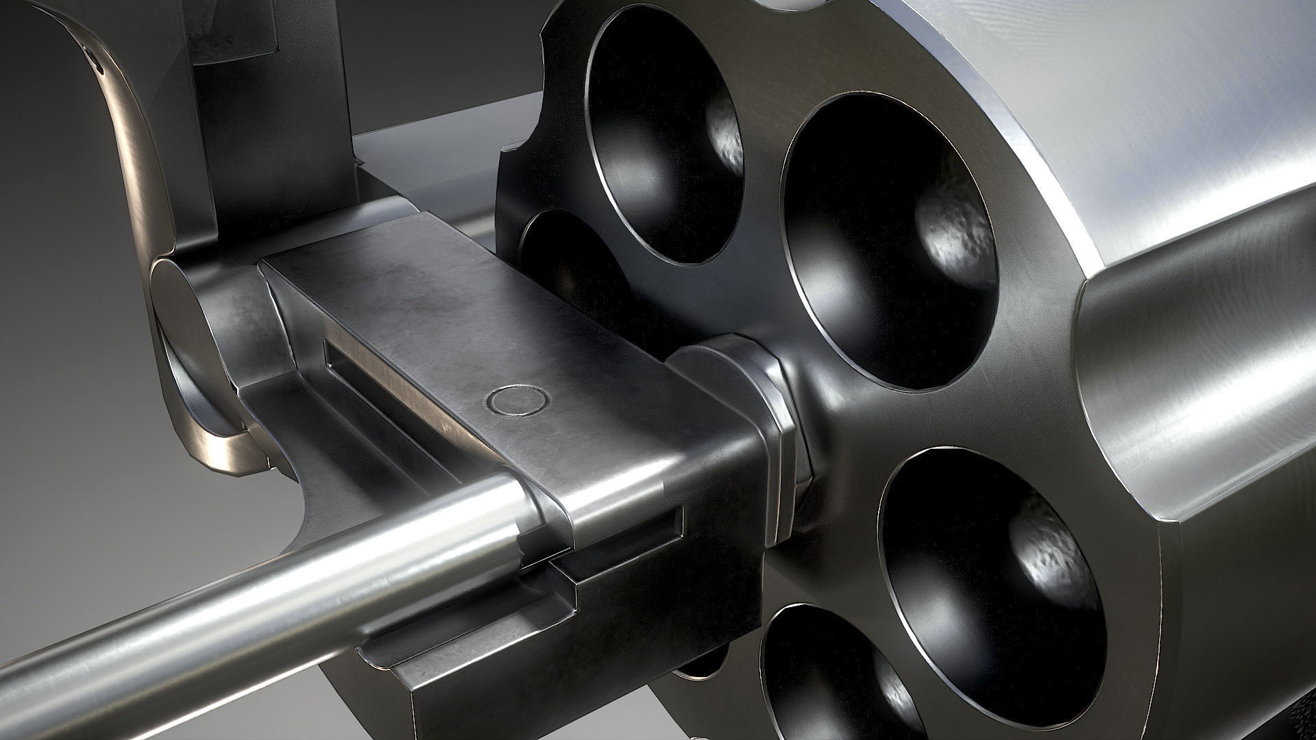 Ruger Super Redhawke Alaskan Low-poly 3D model_18