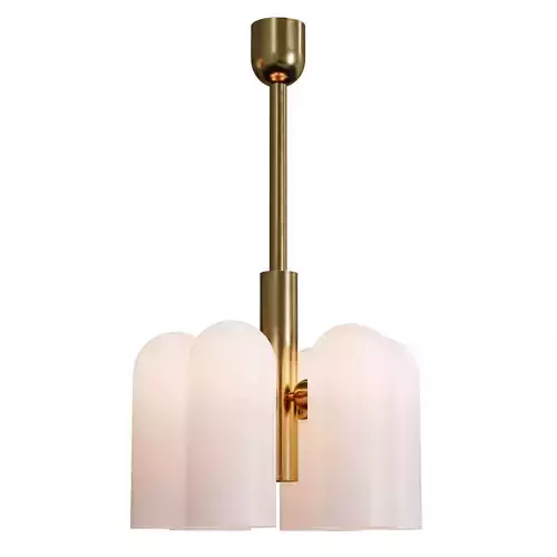CEILING LIGHT ODYSSEY 3 LACQUERED BURNISHED BRASS Low-poly 3D model