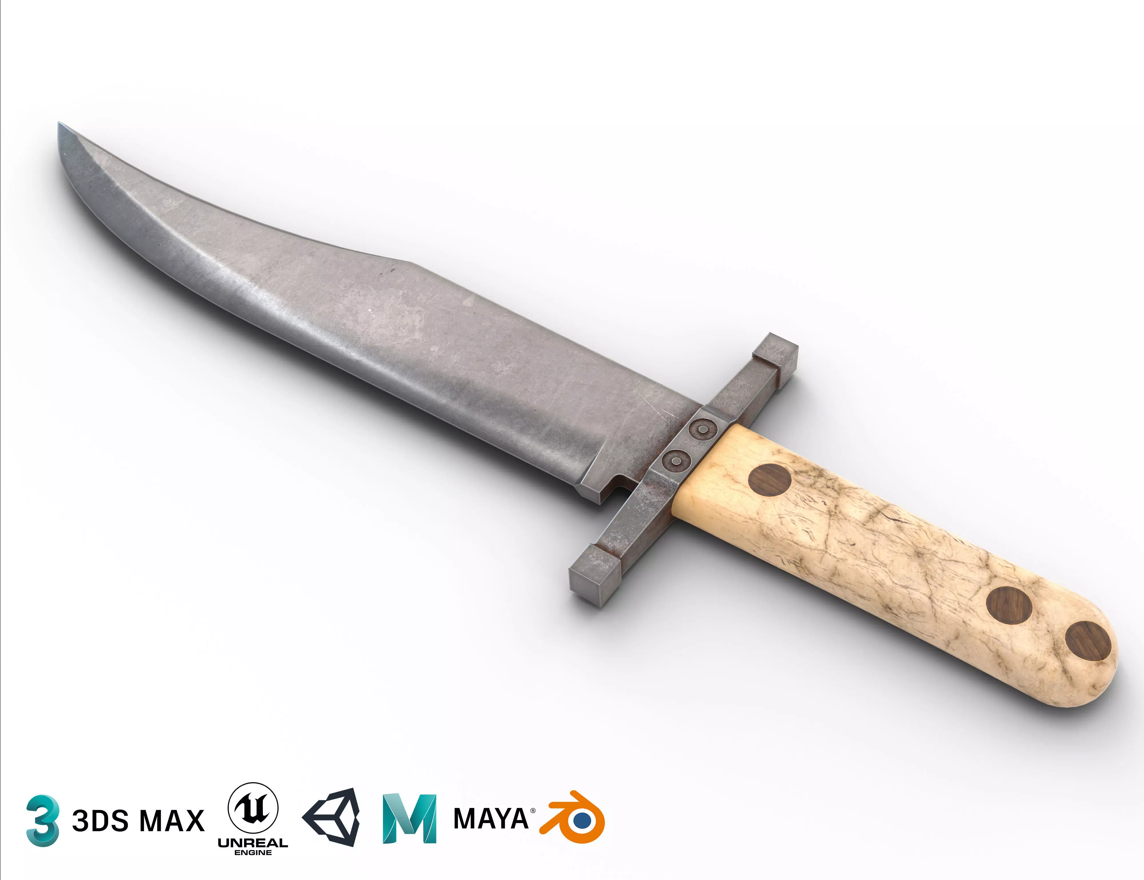 Theatre made ww2 bowie Low-poly 3D model