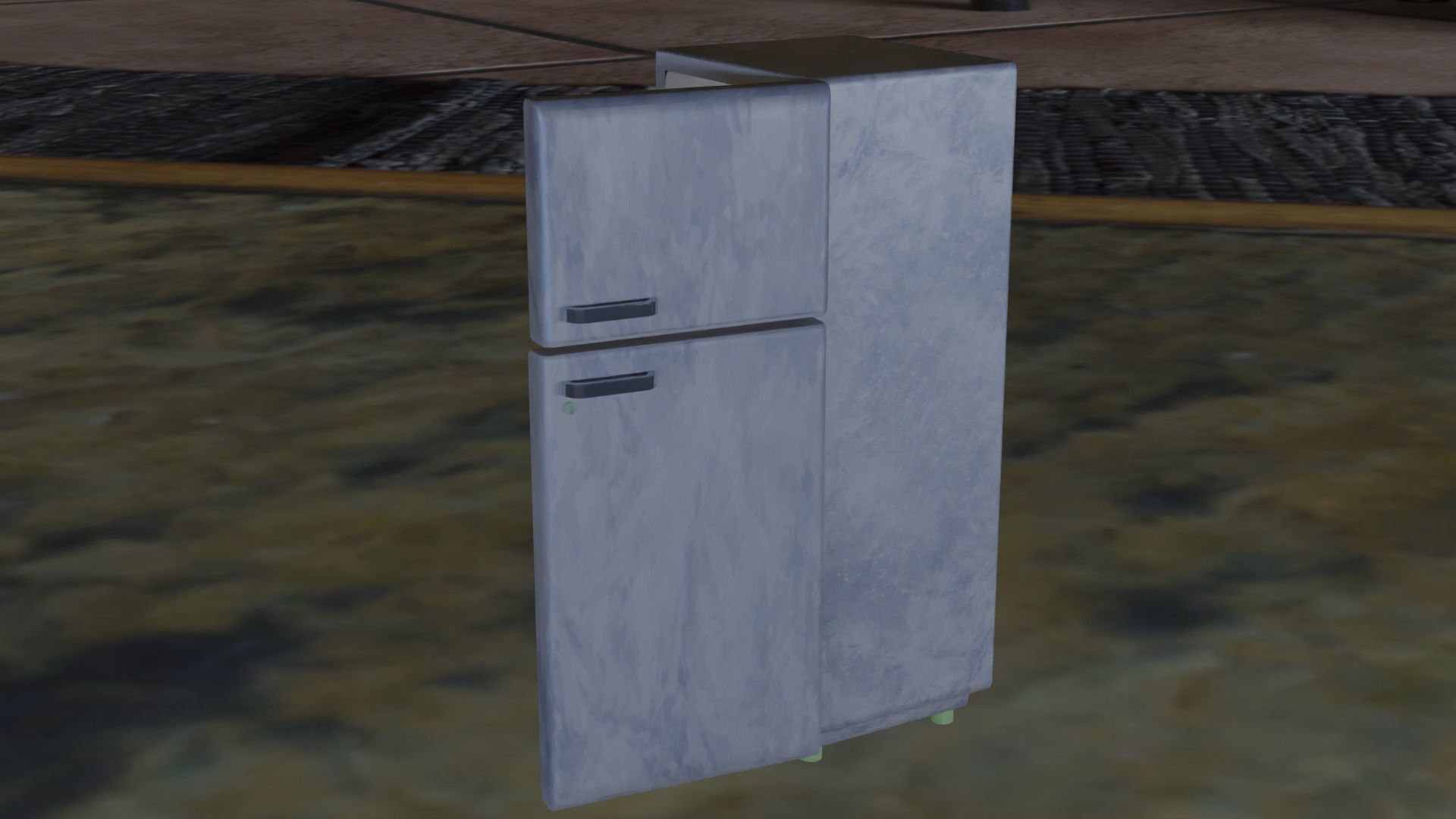 Fridge refrigerator 3D model 3D model_1