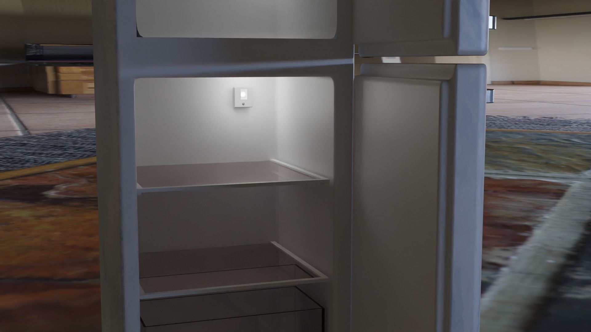 Fridge refrigerator 3D model 3D model_2