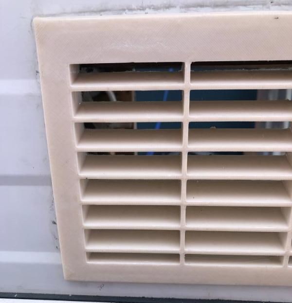 caravan ventilation grille 3D print model_4