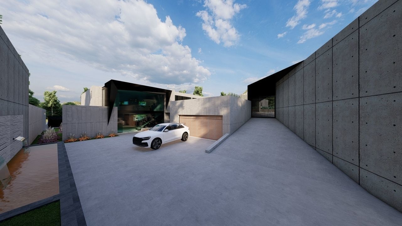 Casa Scene-villa-modern house 3D model_18