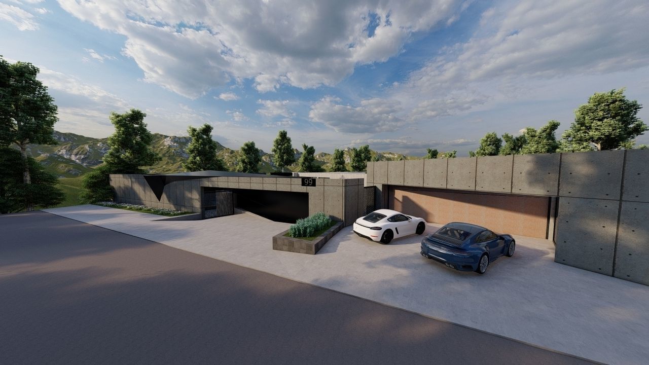 Casa Scene-villa-modern house 3D model_21