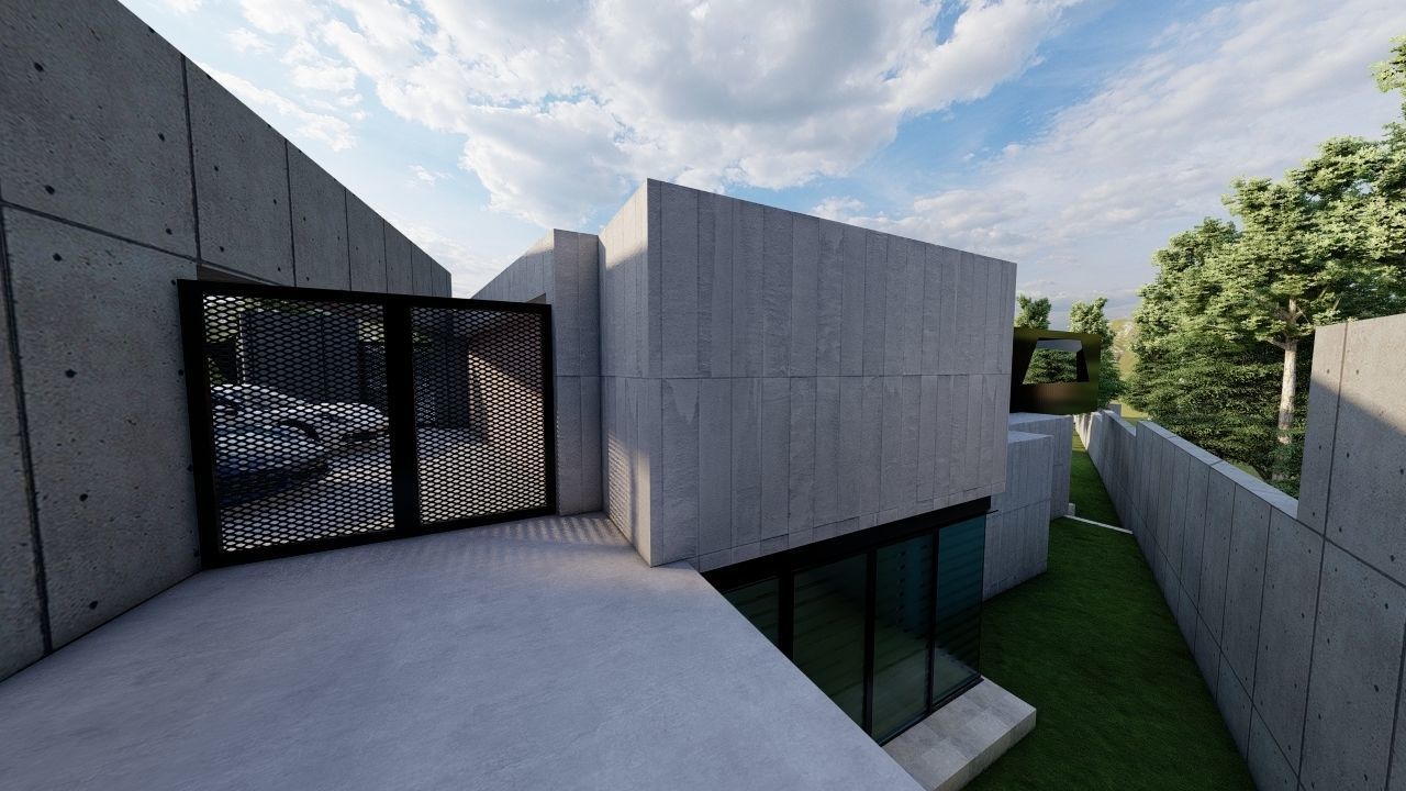 Casa Scene-villa-modern house 3D model_15
