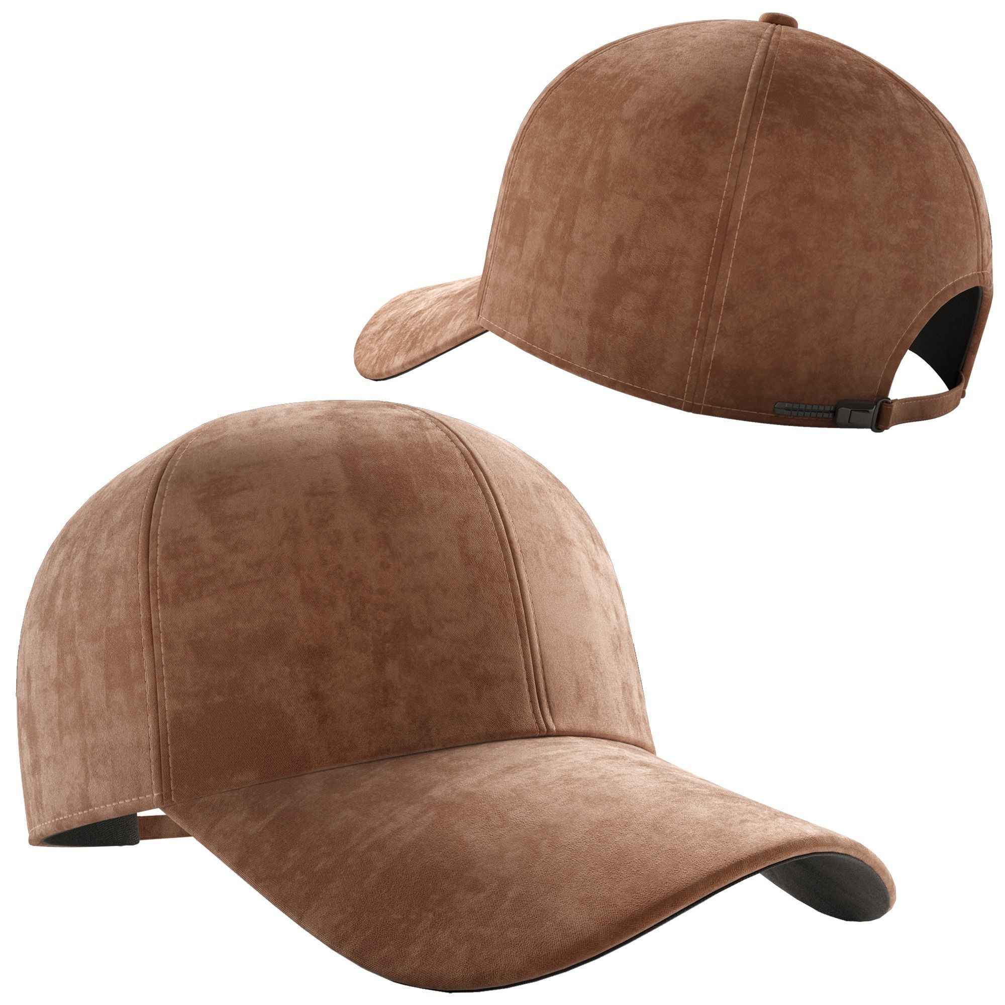 Cap Microvelour 3D model_4