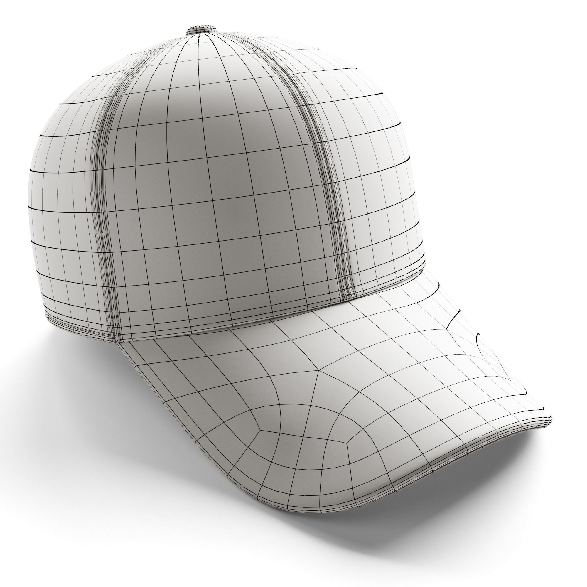 Cap Microvelour 3D model_3