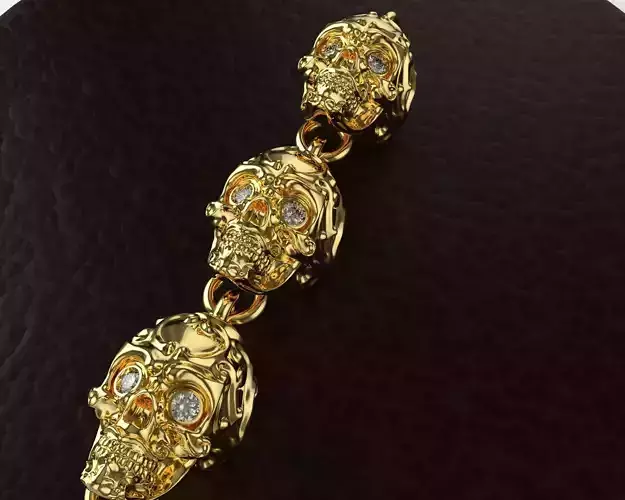 Skull Bracelet and lock