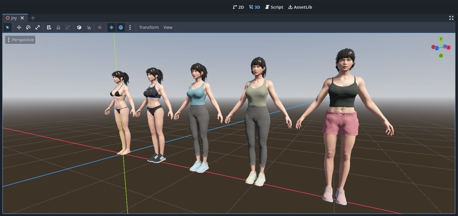 Joy Sport  Game Asset Version Low-poly 3D model_18
