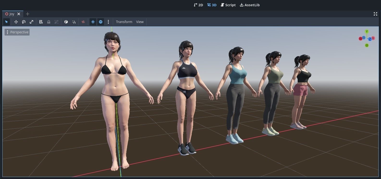 Joy Sport  Game Asset Version Low-poly 3D model_11