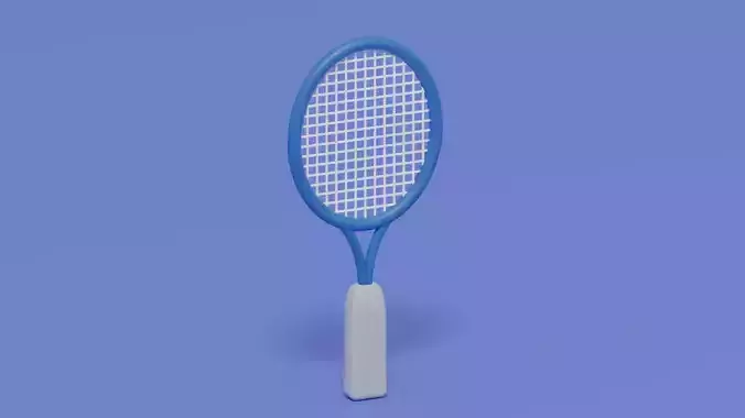 Cartoon Tennis Racket