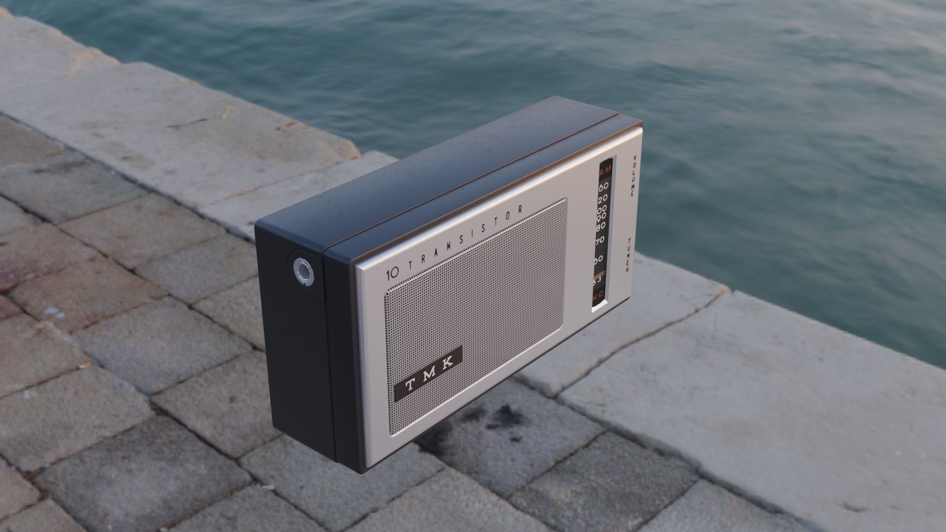 1960s TMK 10 Transistor Radio 3D model_2