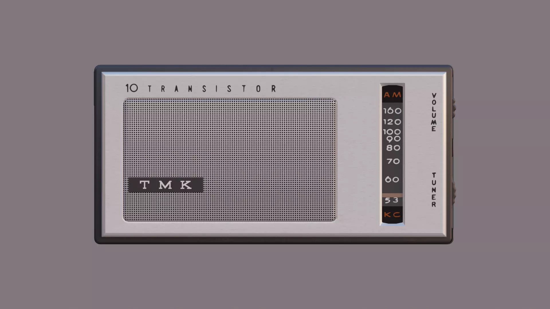1960s TMK 10 Transistor Radio 3D model_0