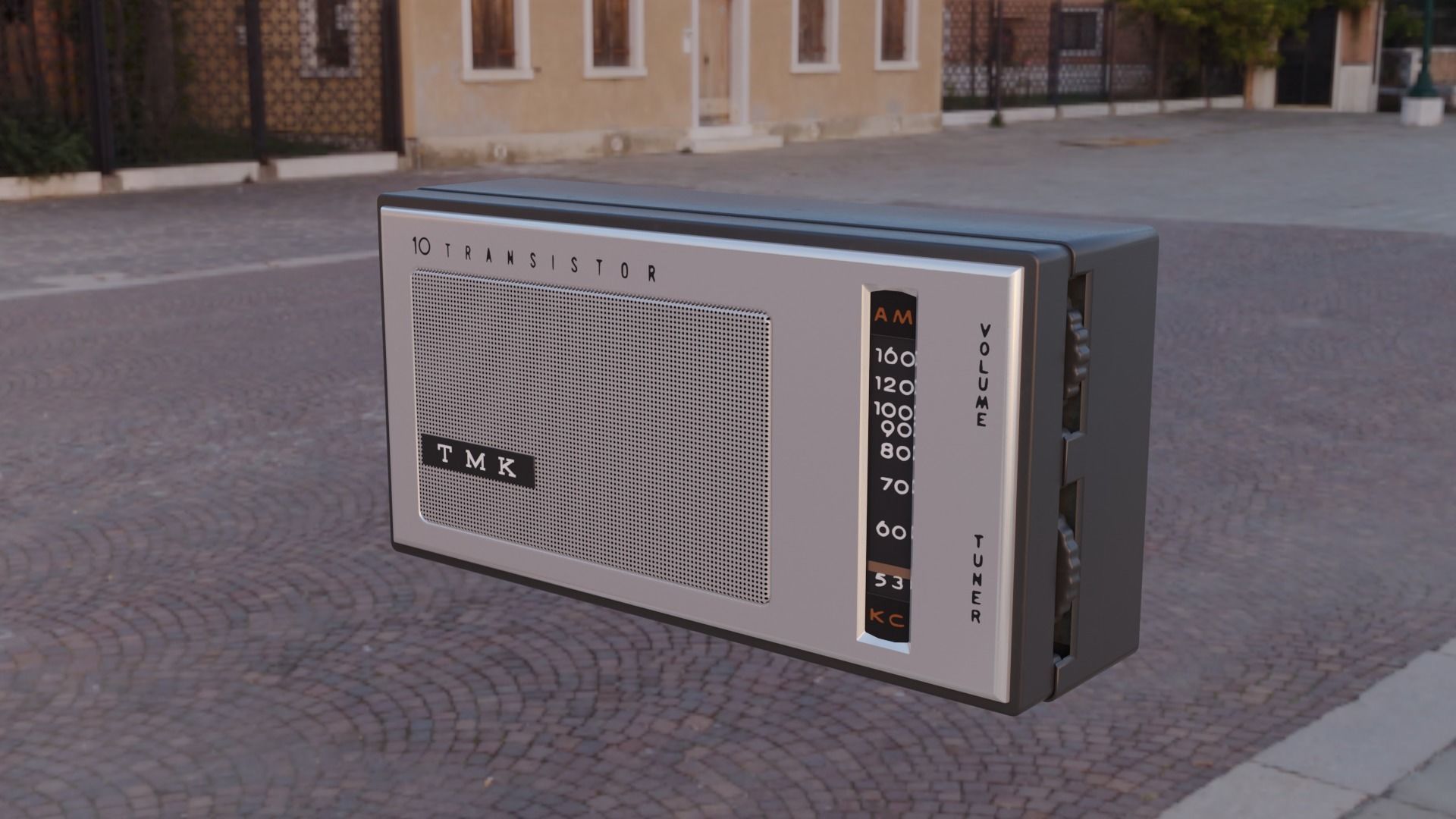 1960s TMK 10 Transistor Radio 3D model_1