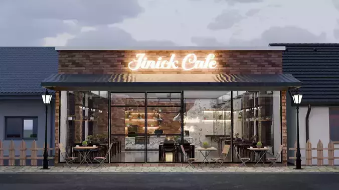 Cafe Exterior And Interior Design