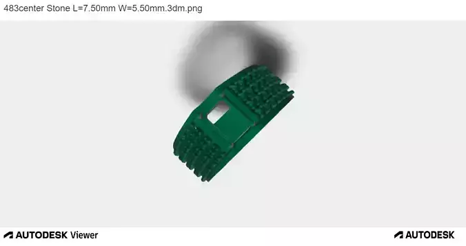 Men Ring Emerald Center Stone