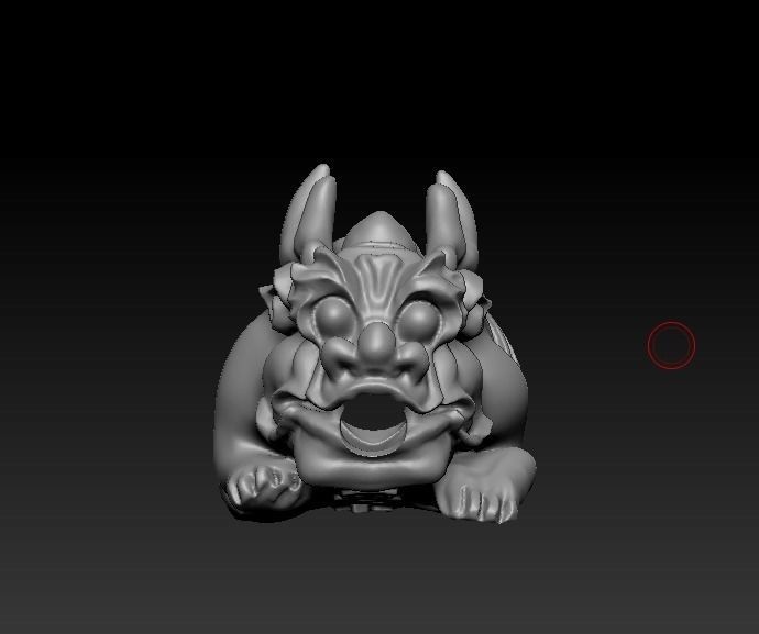 Pixiu Face Bracelet-Unicorn bracelet  statue 3D print model 3D print model_10