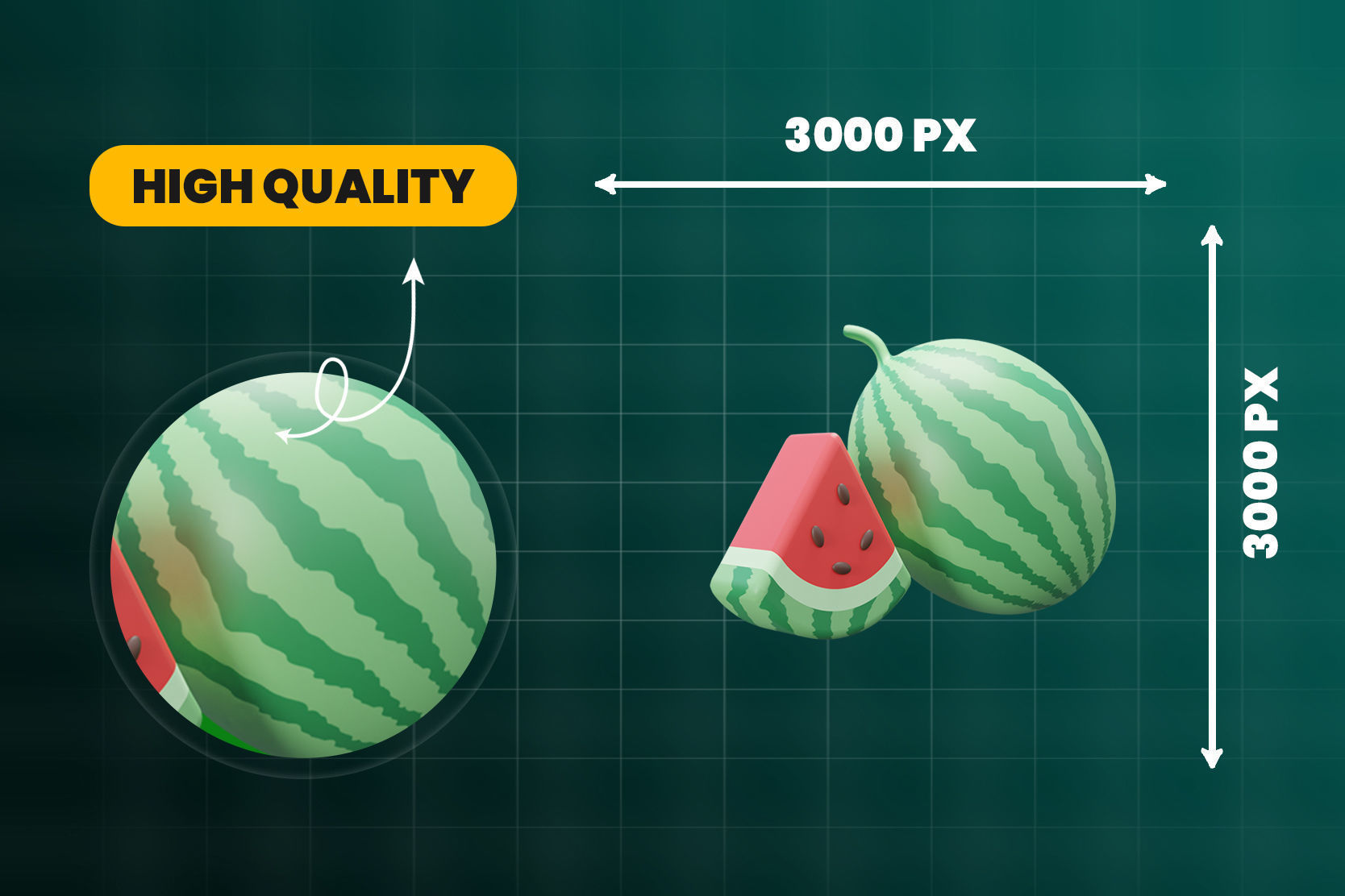 Food 3d Illustration Icon Pack 3D model_5